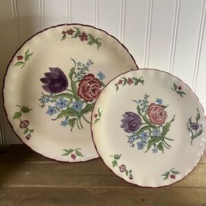 Vintage Seymour Mann Plate Set - French Bouquet Pattern